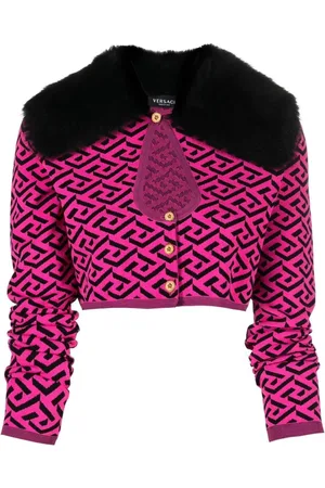 VERSACE Dame, Strikkevarer, Rosa, XS