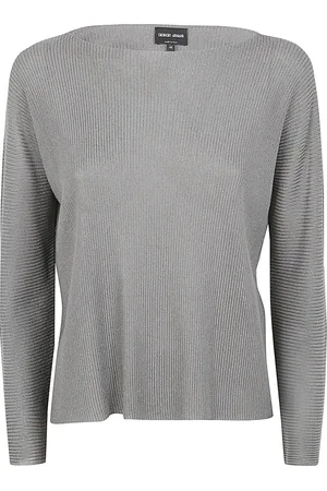 Giorgio Armani Dame, Strikkevarer, Grå, S