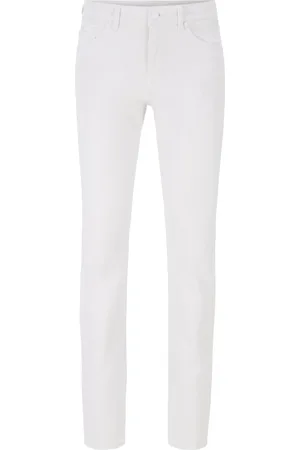 HUGO BOSS Herre, Jeans, Hvit, W32 L34