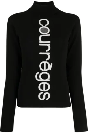 Courrèges Dame, Strikkevarer, Svart, XS