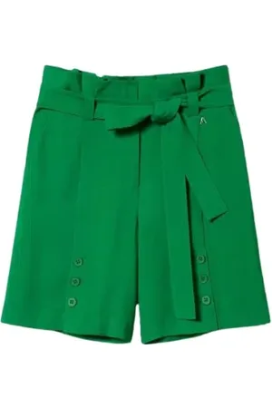 Twin-Set Dame, Shorts, Grønn, S