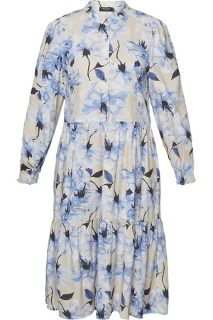 Signature Dame, Kjoler, Blå, 2XL