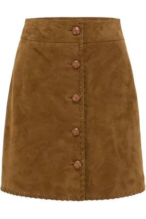 MVP Wardrobe Dame, Skjørt, Brun, 2XS