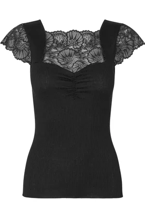 Rosemunde Dame, Bluser & Skjorter, Svart, XL
