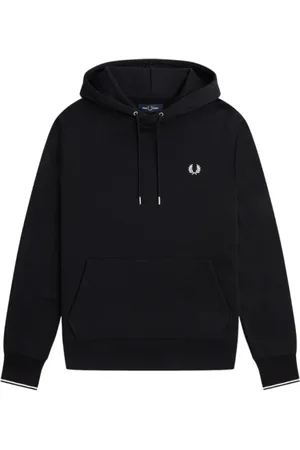 Fred Perry Herre, Gensere & Hettegensere, Svart, 2XL