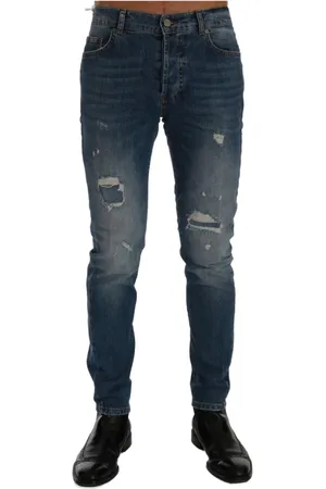 FRANKIE MORELLO Herre, Jeans, Blå, W36