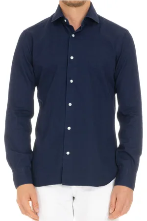 BARBA Herre, Skjorter, Blå, 4XL