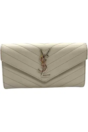 Saint Laurent Dame, Pre-owned, Hvit, ONE SIZE