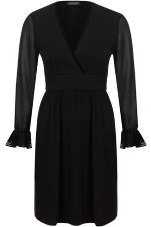 Twin-Set Dame, Kjoler, Svart, 2XS