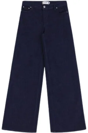 Please Dame, Jeans, Blå, XL