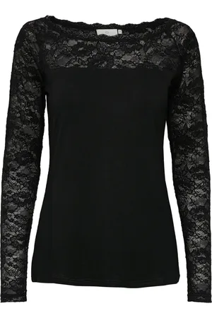 Kaffe Dame, Topper, Svart, 2XL