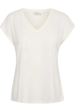 Kaffe Dame, Topper, Hvit, XL