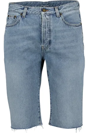Saint Laurent Herre, Shorts, Blå, W31