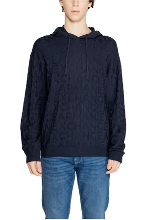 Armani Exchange Herre, Gensere & Hettegensere, Blå, L