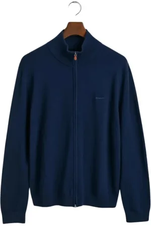 GANT Herre, Strikkevarer, Blå, XL
