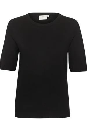 Kaffe Dame, Strikkevarer, Svart, 2XL