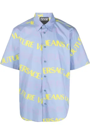 VERSACE Herre, Skjorter, Blå, L