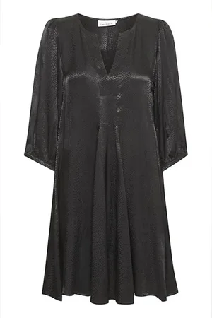 Karen by Simonsen Dame, Kjoler, Svart, 3XL