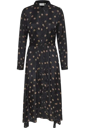 Kaffe Dame, Kjoler, Svart, 3XL