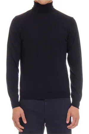 DRUMOHR Herre, Strikkevarer, Blå, 2XL