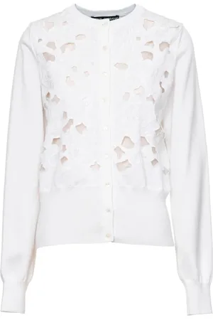 Dolce & Gabbana Dame, Strikkevarer, Hvit, S