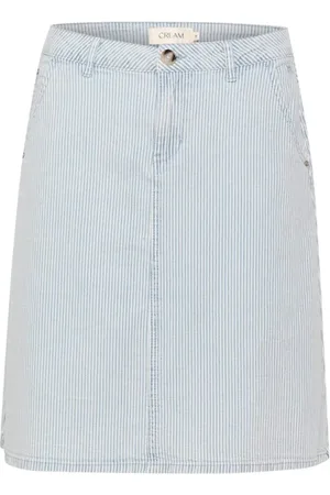 Cream Dame, Skjørt, Blå, XS