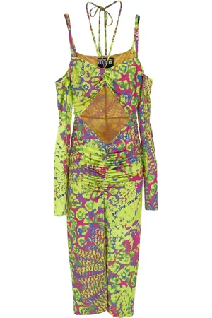 VERSACE Dame, Kjoler, Flerfarget, 2XS