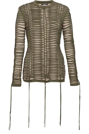 Balmain Dame, Bluser & Skjorter, Grønn, M