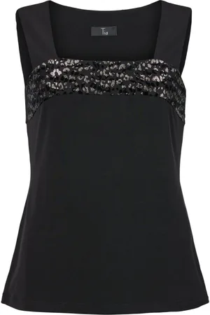 TIA Dame, Topper, Svart, XL
