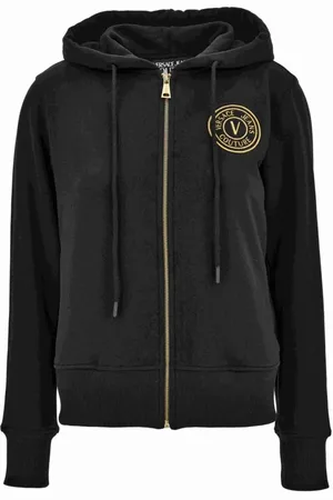 VERSACE Dame, Gensere & Hettegensere, Svart, M