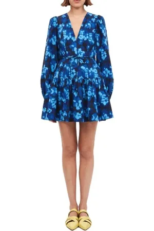 ULLA JOHNSON Dame, Kjoler, Blå, XS