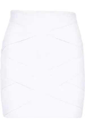 Balmain Dame, Skjørt, Hvit, L