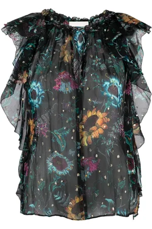ULLA JOHNSON Dame, Bluser & Skjorter, Flerfarget, S