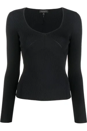RAG&BONE Dame, Strikkevarer, Svart, L