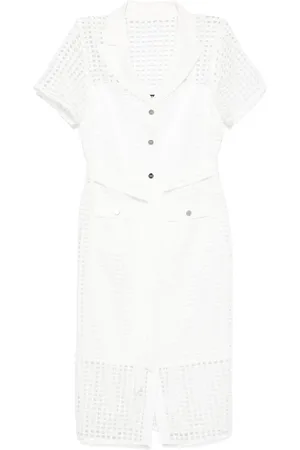 DKNY Dame, Kjoler, Hvit, S