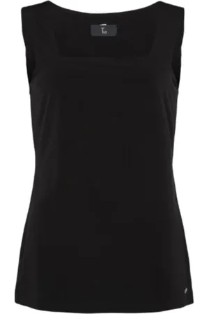 TIA Dame, Topper, Svart, 2XL