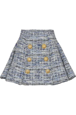 Balmain Dame, Skjørt, Blå, XS
