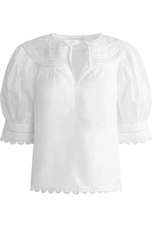 ULLA JOHNSON Dame, Bluser & Skjorter, Hvit, XS