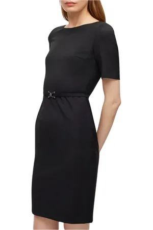 HUGO BOSS Dame, Kjoler, Svart, M