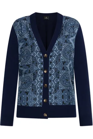 Etro Dame, Strikkevarer, Blå, S
