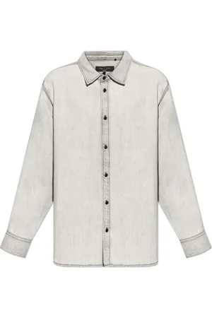 RAG&BONE Herre, Skjorter, Grå, M