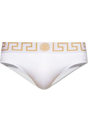 VERSACE Herre, Svømmetøy, Hvit, M