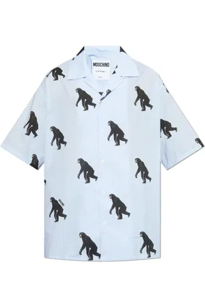 Moschino Herre, Skjorter, Blå, L