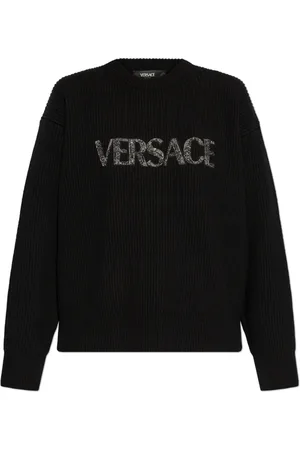VERSACE Dame, Strikkevarer, Svart, 3XS