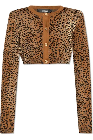 VERSACE Dame, Strikkevarer, Brun, S
