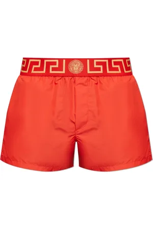 VERSACE Herre, Svømmetøy, Rød, XL