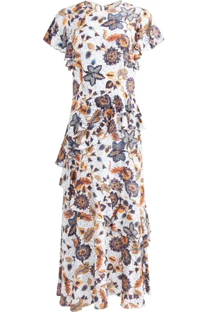 ULLA JOHNSON Dame, Kjoler, Flerfarget, 2XS