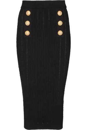 Balmain Dame, Skjørt, Svart, XS