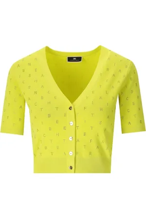 Elisabetta Franchi Dame, Strikkevarer, Gul, L