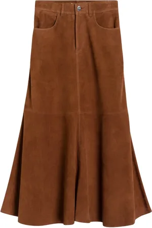 Ivy & Oak Dame, Skjørt, Brun, 2XS